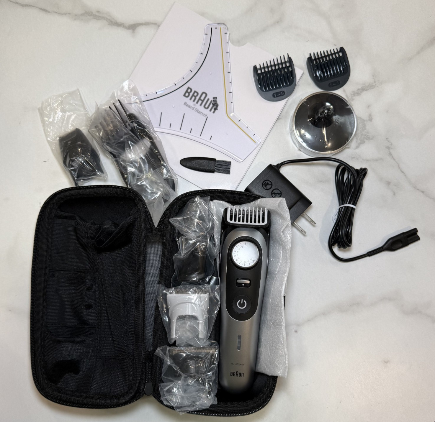 Braun All-in-One Men’s Shaving Kit Series 9 5808, 13-in-1 Beard, Face, Nose, Ear