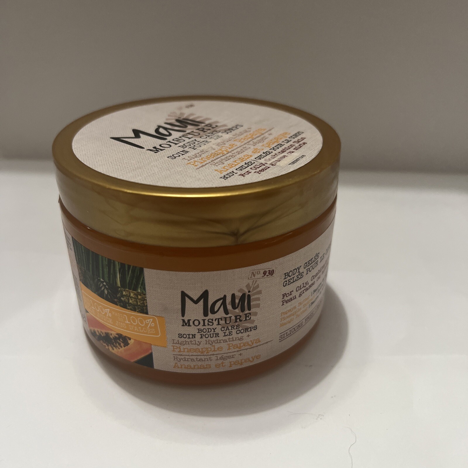 Maui Moisture Body Gelee Pineapple Papaya Refresh Moisturize Balance 12oz. New