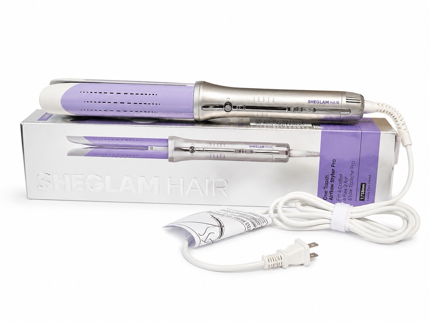 SHEGLAM HAIR One Touch Airflow Styler Pro 1in Ceramic Dual Voltage Purple