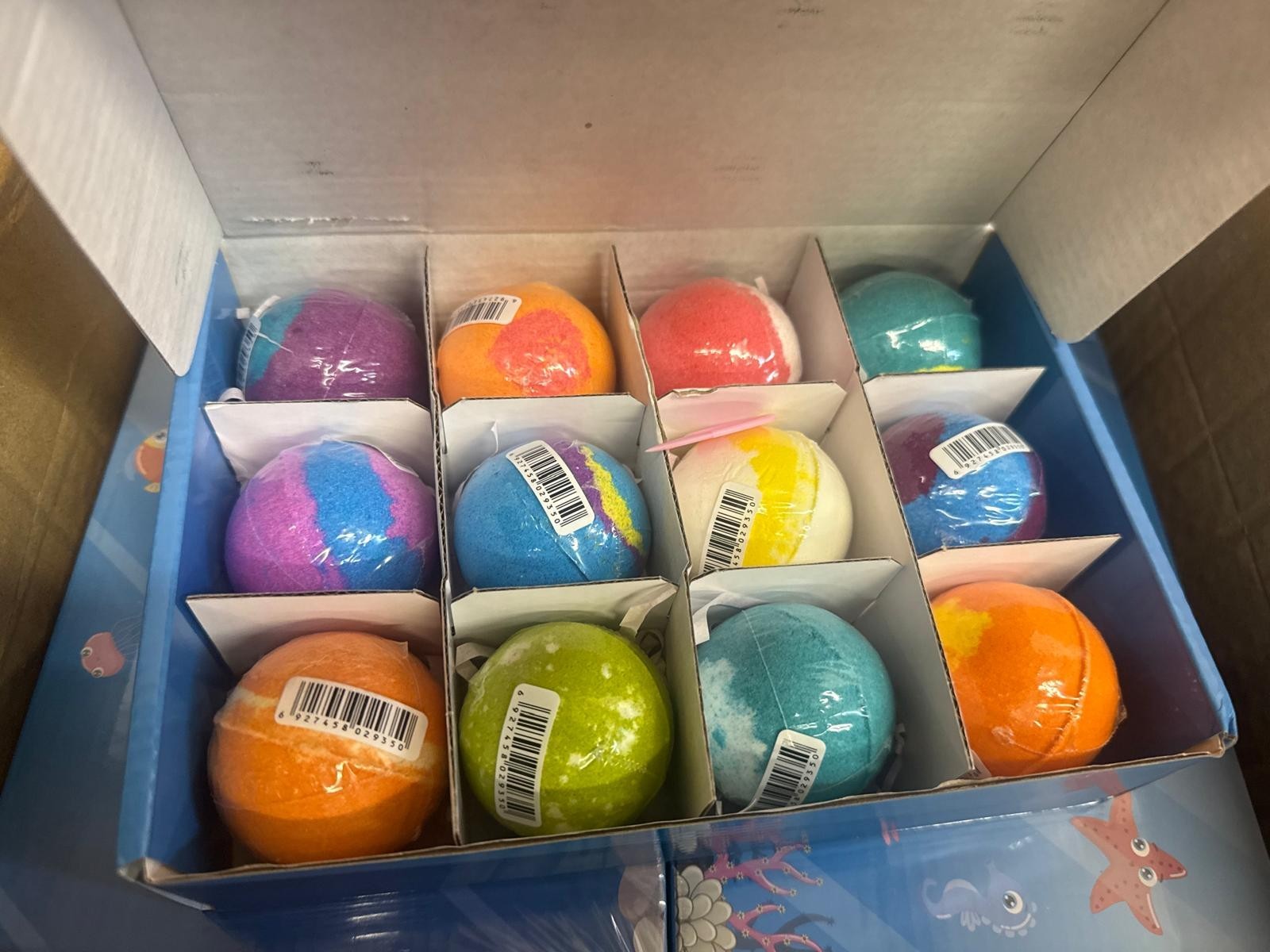 ocean toy bath bomb sea theme pack of 12 BULK BUYER ONLY