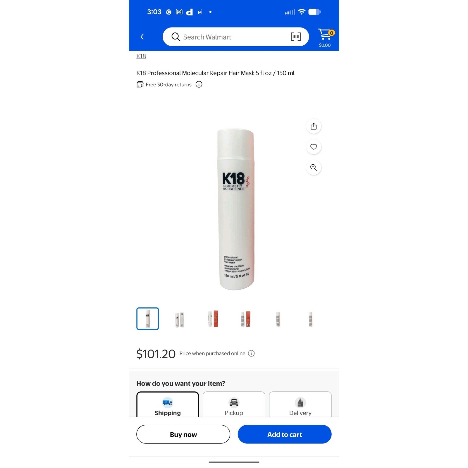 K18 Professional Molecular Repair Hair Mask 150ml 5oz Biomimetic Hairscience NEW