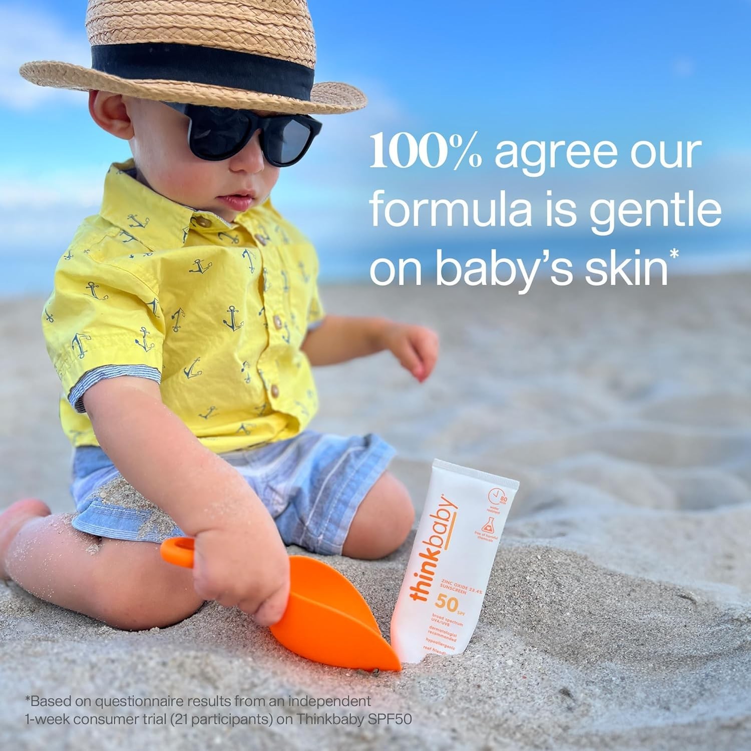 Baby Sunscreen SPF 50+ Mineral Water Resistant Broad Spectrum UVA Protection