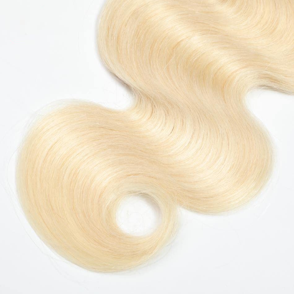 Younghann Color 613 Bundles Human Hair Blonde Body Wave Bundles 20 22 24 Inch