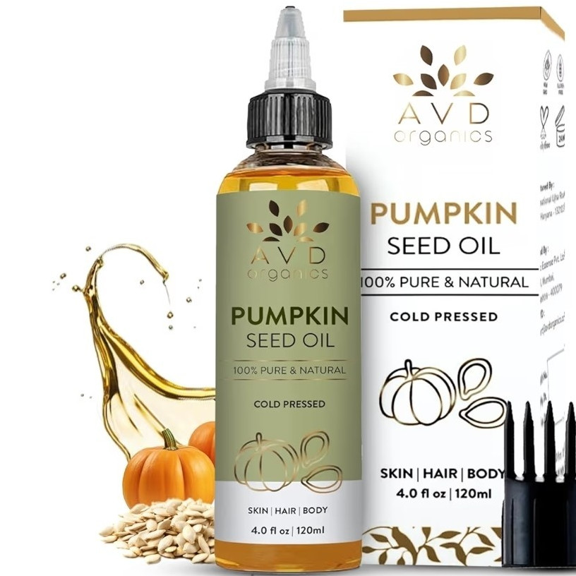 AVD Organics Pumpkin Seed Oil Cold Pressed 100% Pure & Natural 4 fl oz 120ml