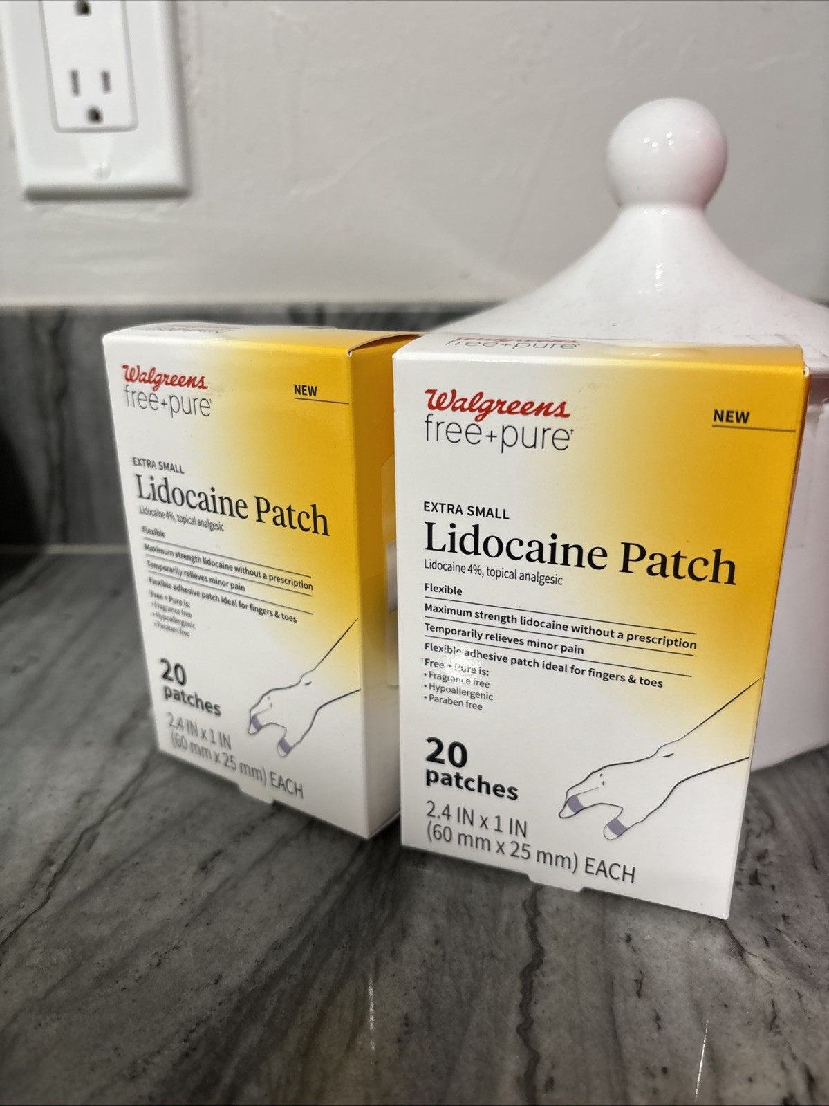2 Pk Walgreens Extra Small Patch 2.4 IN X 1 IN