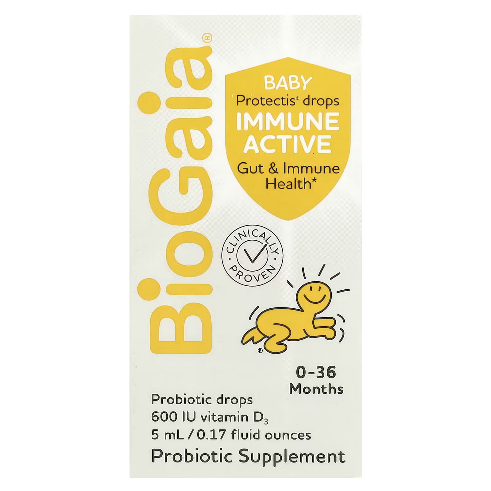2 X BioGaia, Protectis Baby, Immune Active Probiotic Drops, 0-36 Months, 0.17 fl