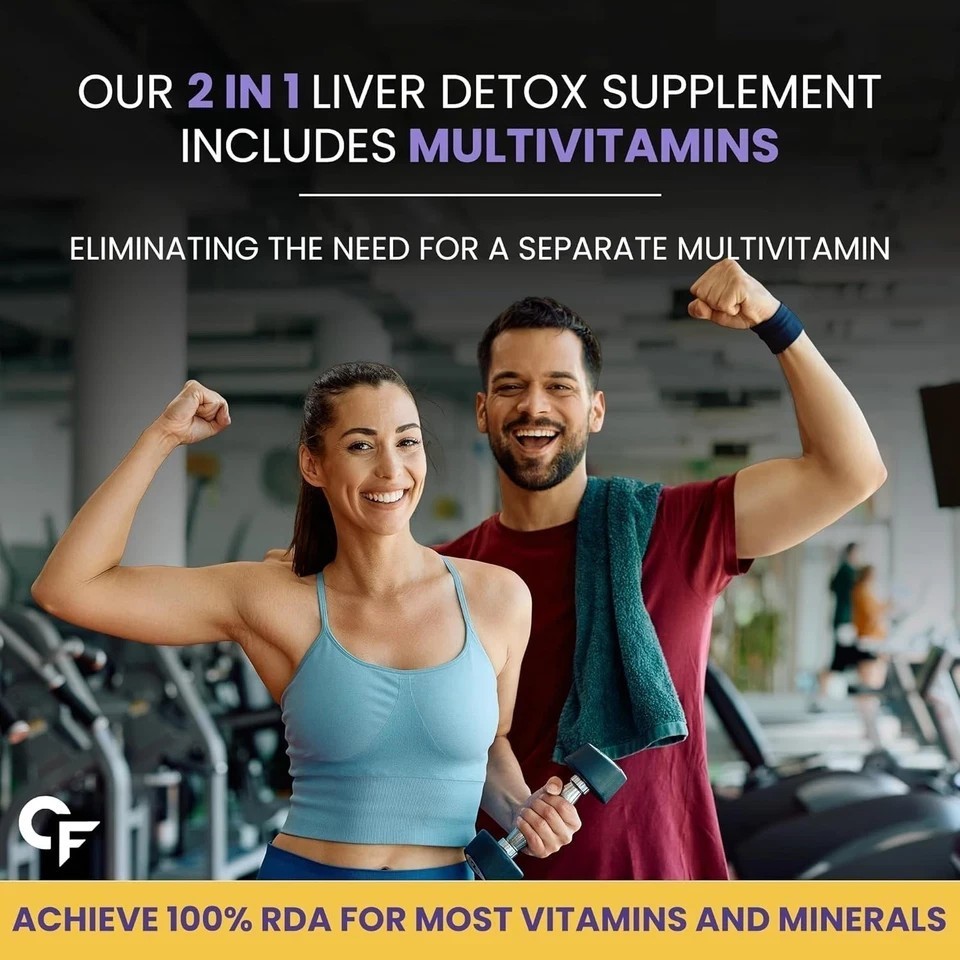 Liver Detox Supplement with Milk Thistle | 800mg Milk Thistle Extract 120 tablet