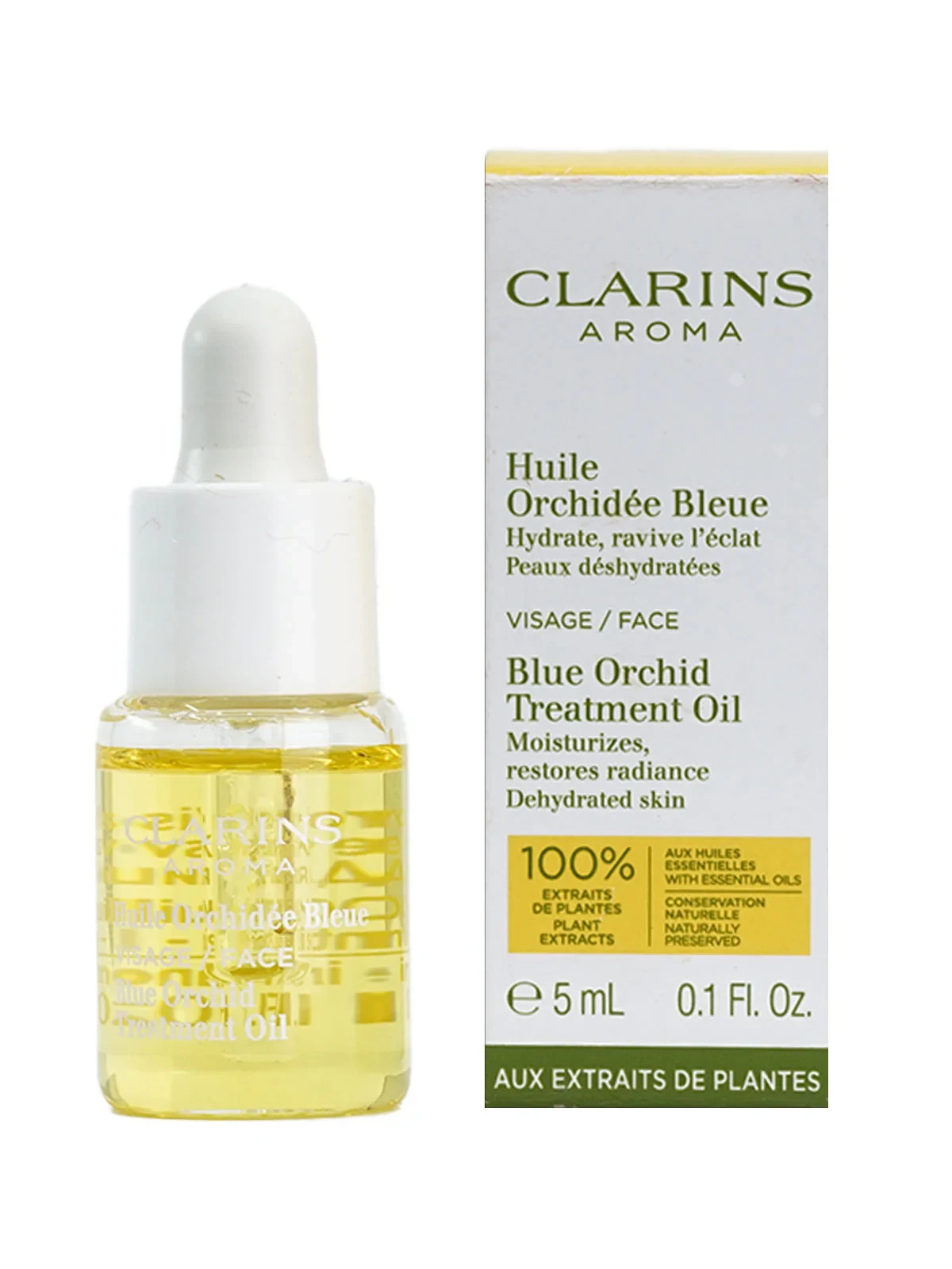 Clarins Face Treatment Oil Blue Orchid 0.1 fl oz/5 ml Travel Size