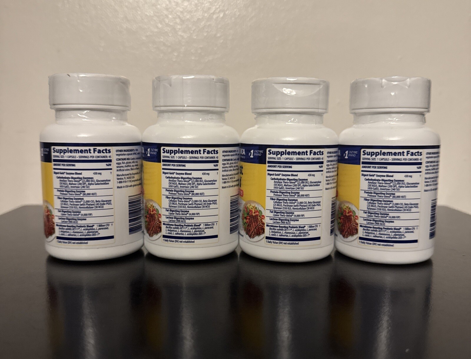 Enzymedica Digest Gold +Probiotics Digestive Support 180 Capsules