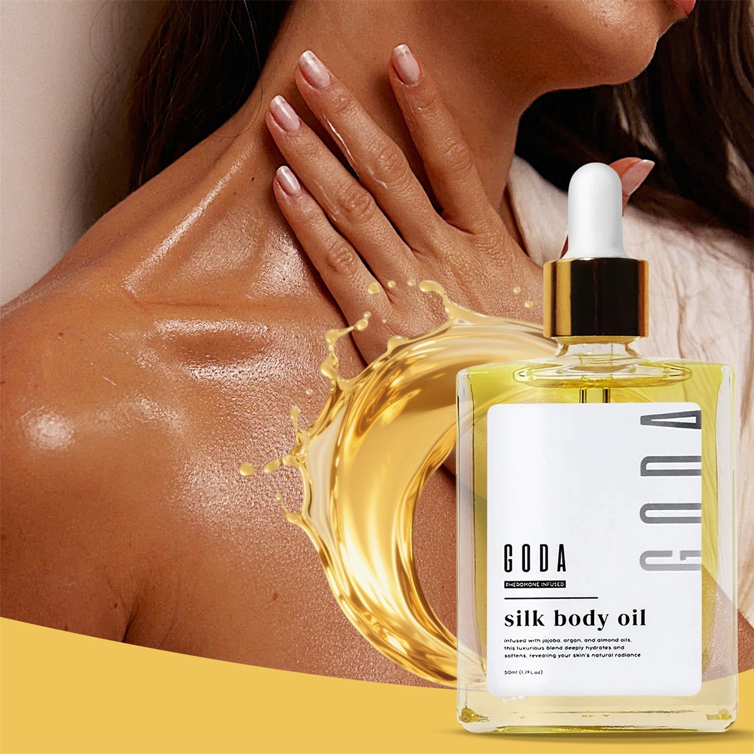 GODA Silk Body Oil Women-Firming Anti Aging Skin Moisturizing,Bath & Shower Oil