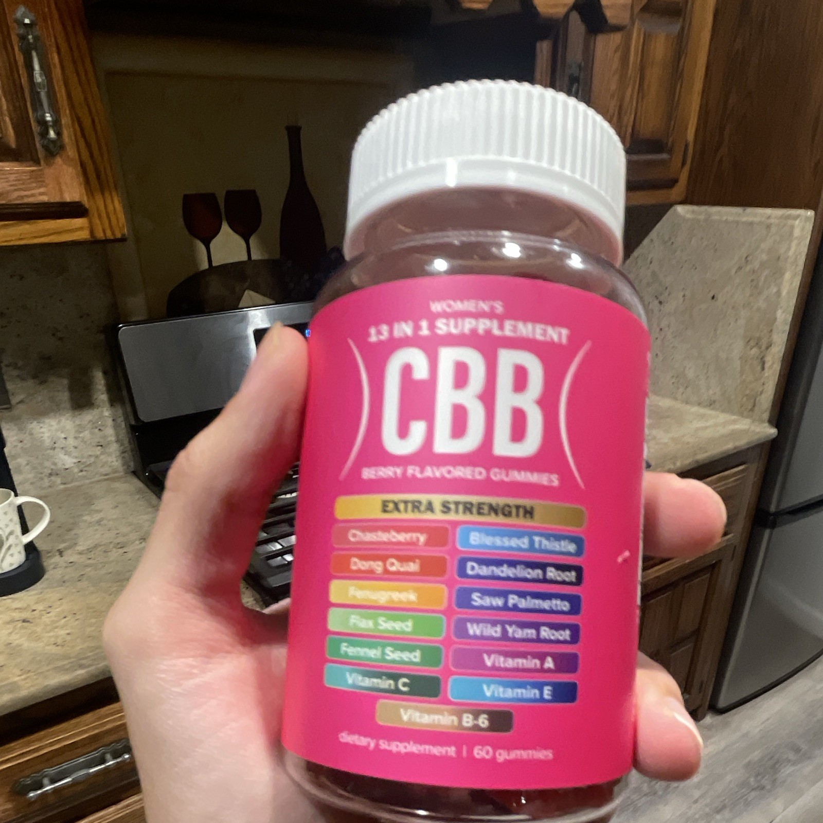 CBB Women’s 13-in-1 Extra Strength Berry Gummies 60 Ct Vegan Gluten-Free