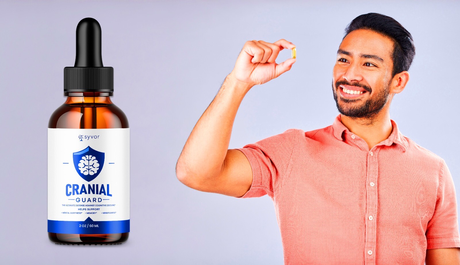 (3 Pack) Cranial Guard Advanced Supplement Drops Nootropic Brain Support 2ML