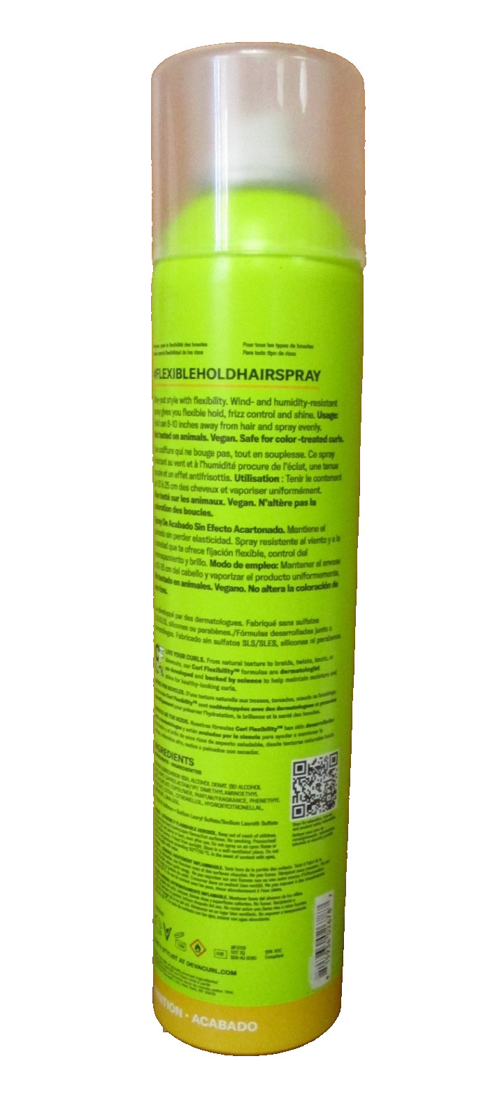 DevaCurl Flexible Hold Hairspray No-Crunch Finishing Styler 10oz