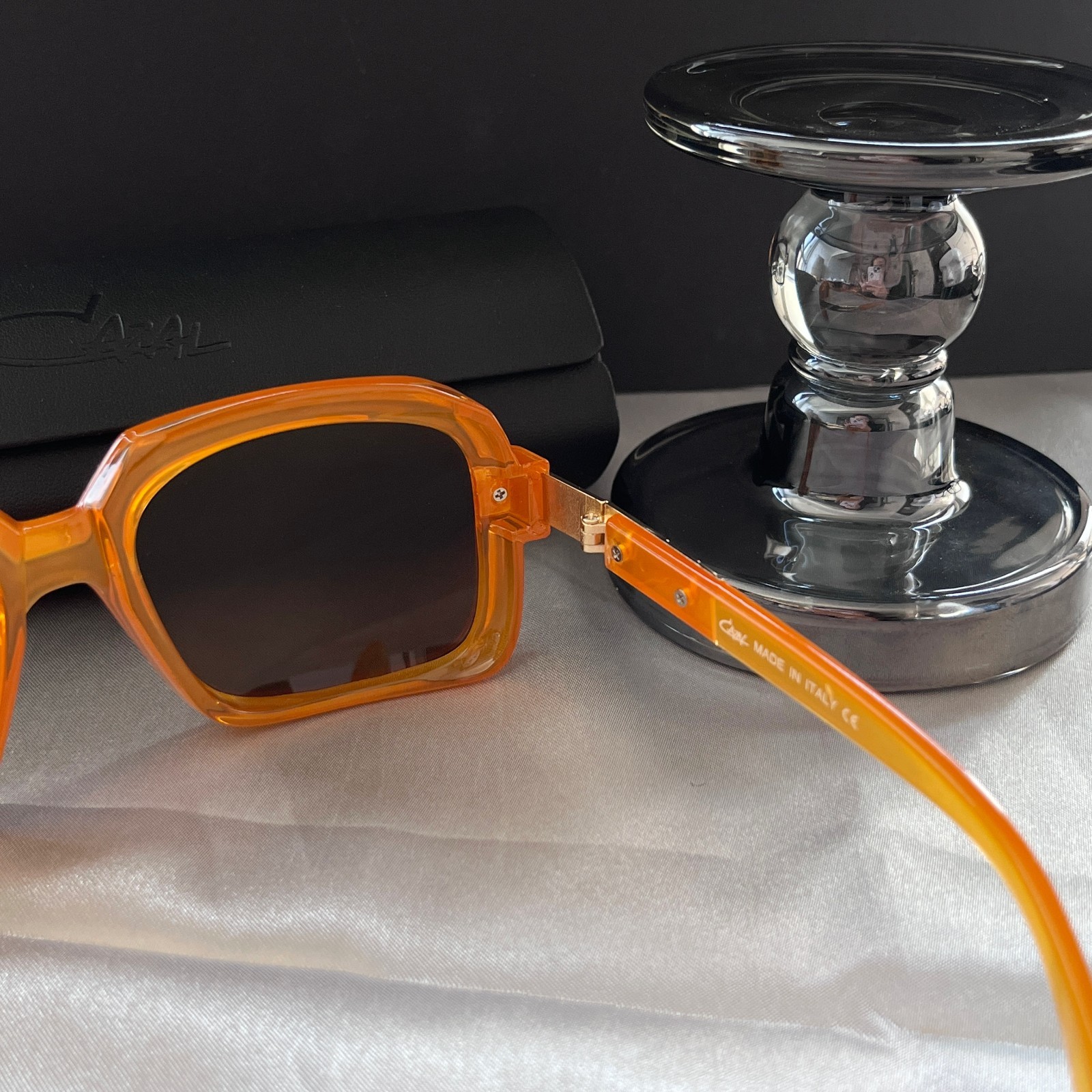 CAZA* LEGENDS Sunglasses Orange Frame Brown Lens Unisex Eyewear Hiphop Z1