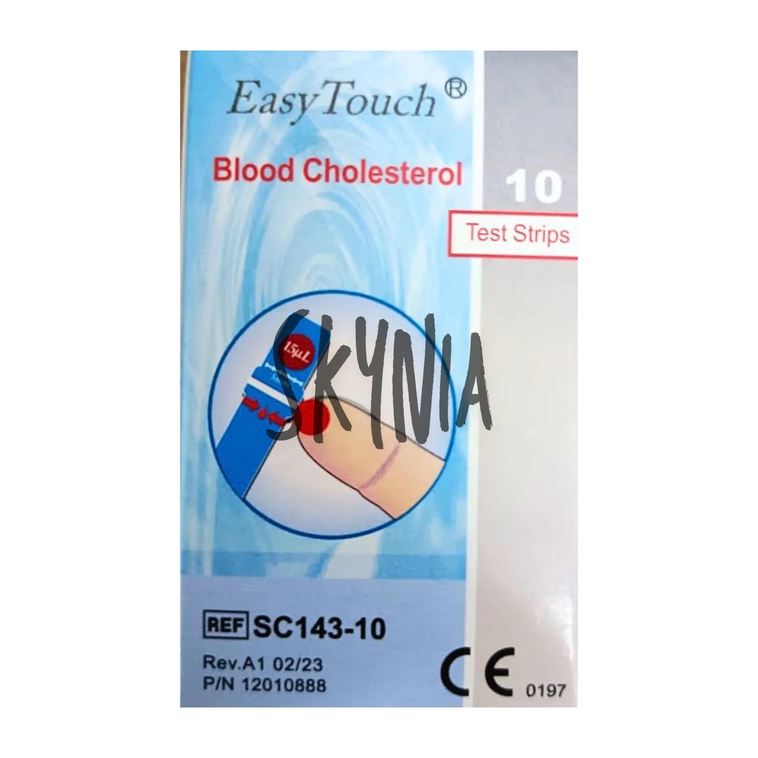 Easy Touch Blood Cholesterol Test Strip 1 box (10 strips) EasyTouch-EXP 12/2025
