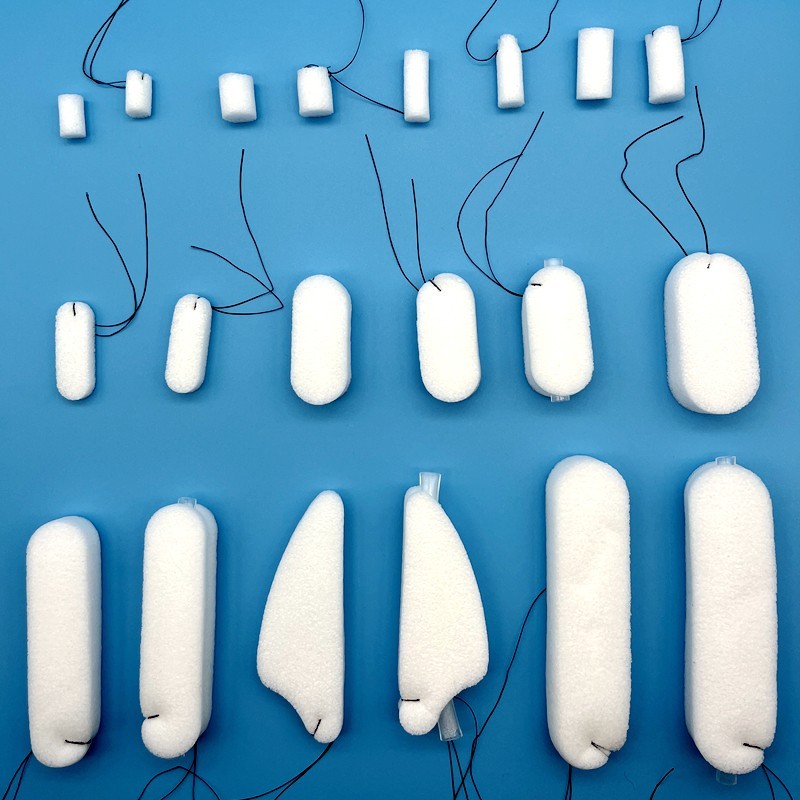 20pcs 9*15mm with thread ear dressing sterilized Merocel ear pack PVA dressing