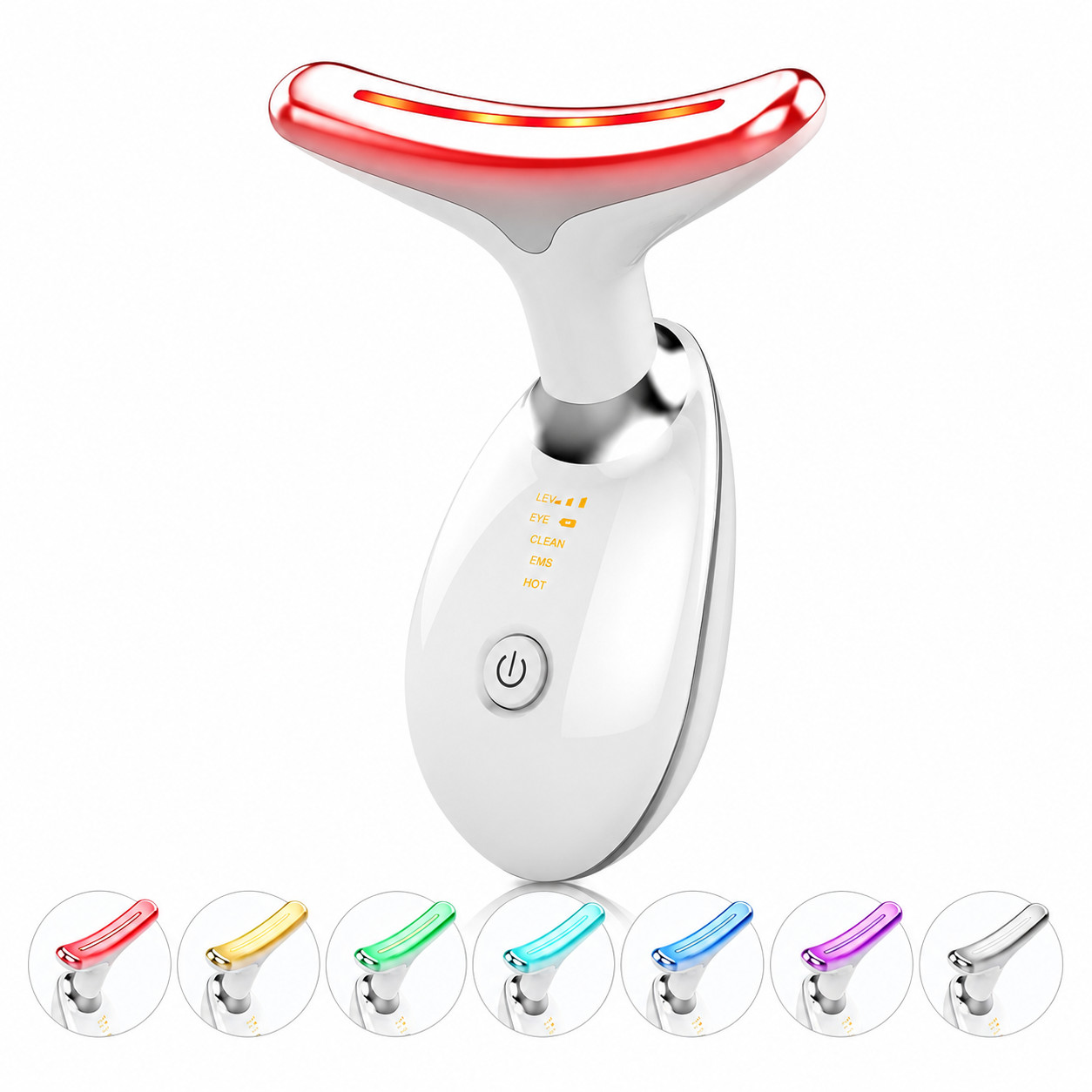 LED Neck Massager EMS Face Lifting Skin Tightening Anti Wrinkle Device