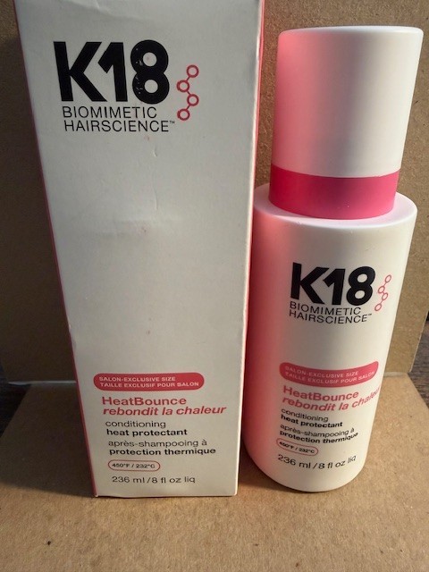 K18 Biomimetic Hairscience HeatBounce Conditioning Heat Protectant 8 fl oz NIB