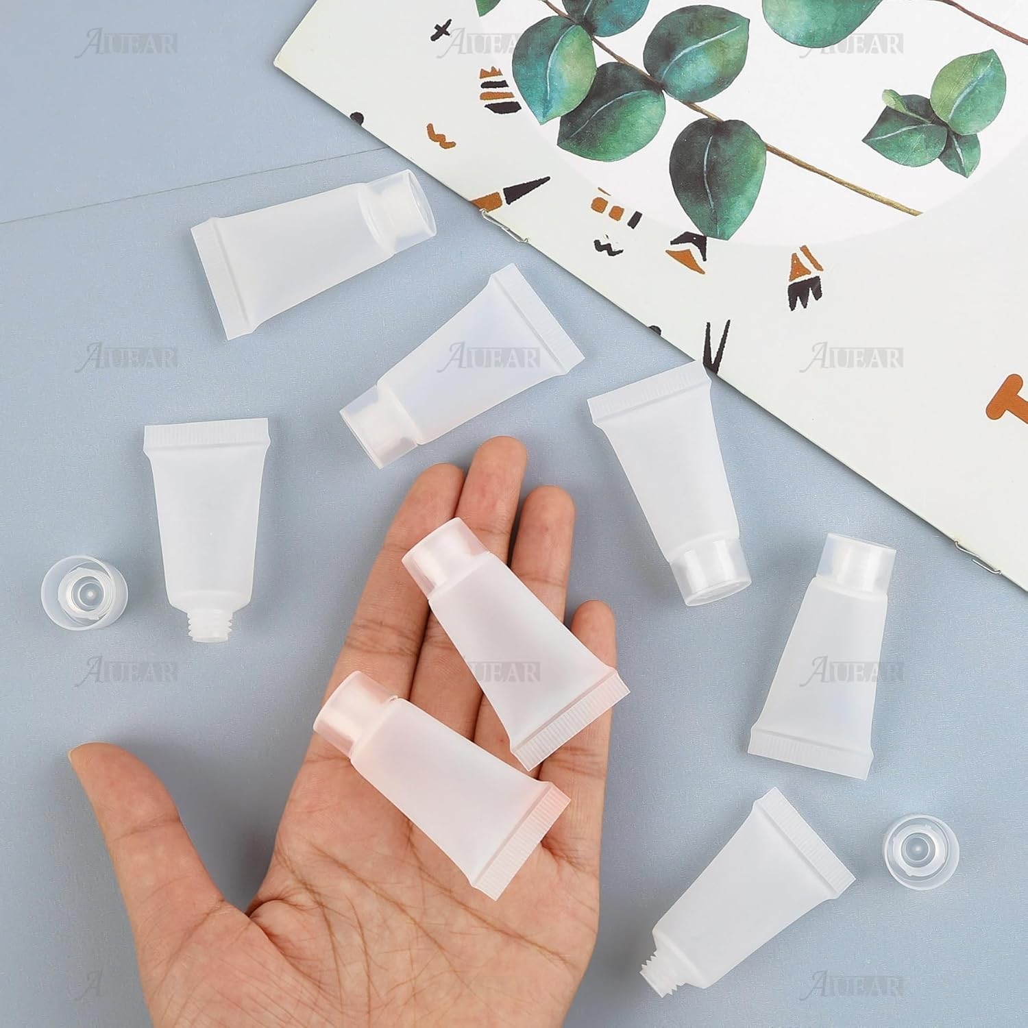 10 PCS Empty Refillable Plastic Soft Tubes Squeeze Cosmetic Bottles Packing 5ml