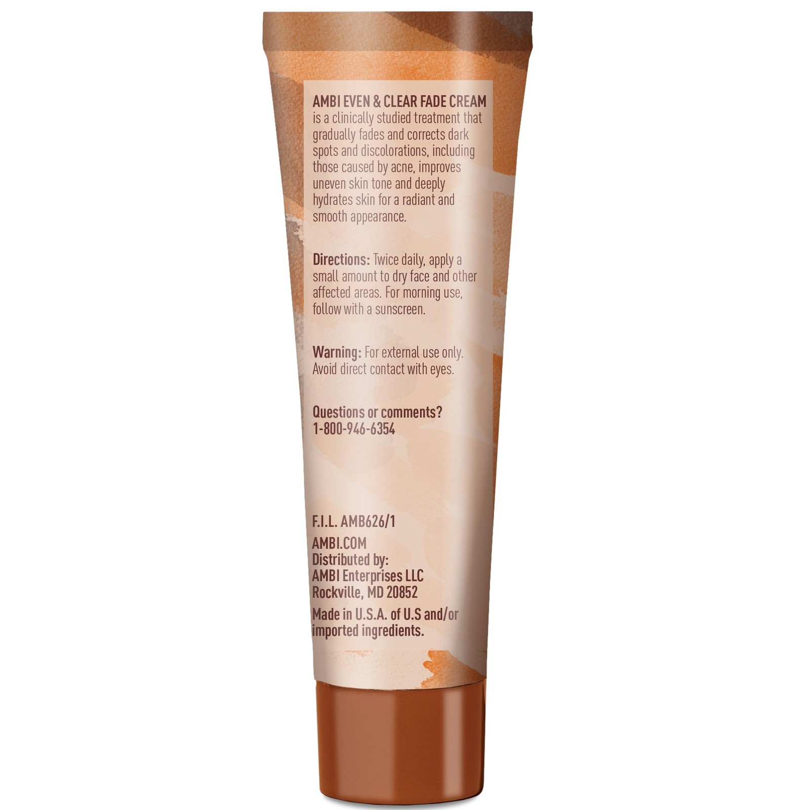 Ambi Even & Clear Fade Cream, 1 Ounce (Pack of 1), No Color