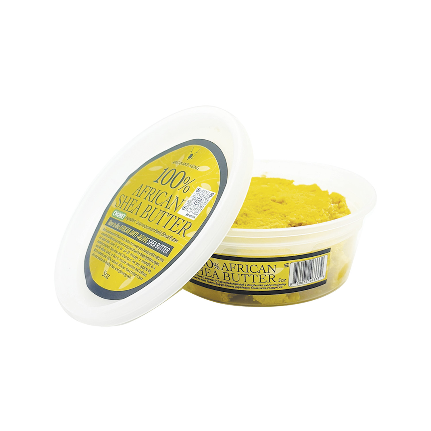 African Anti Aging 100% Pure African Shea Butter CHUNKY (5/10oz)