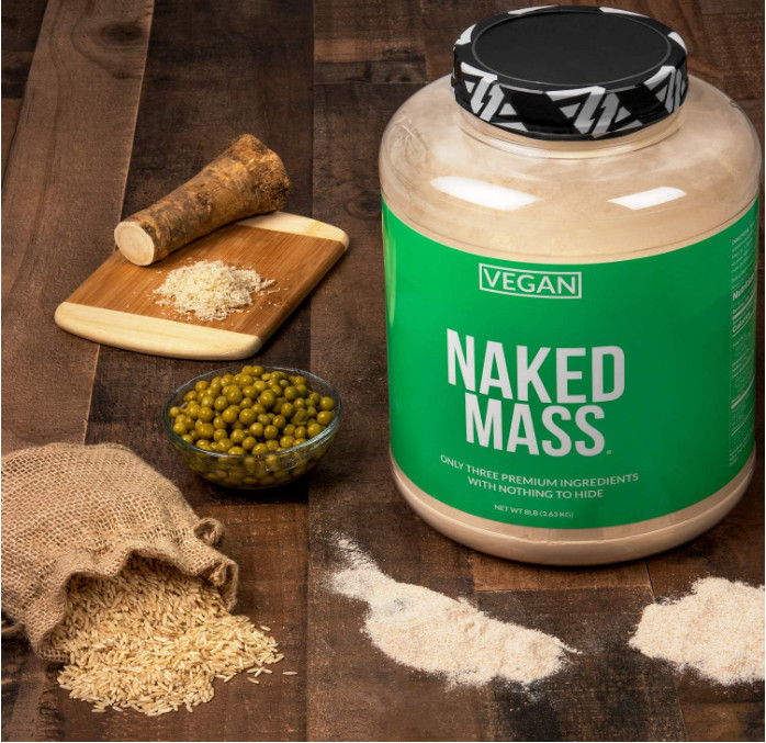 NAKED Vegan Mass Weight Gainer Protein Powder, 8 lb, 1,230 Calories