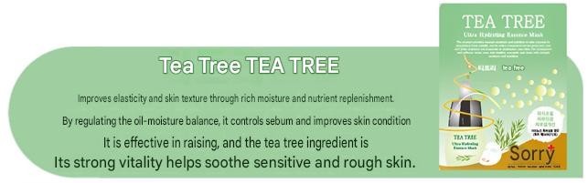 MARIE Ultra Hydrating Essence Mask Pack 20ml Tea Tree 10pcs Korean Seller