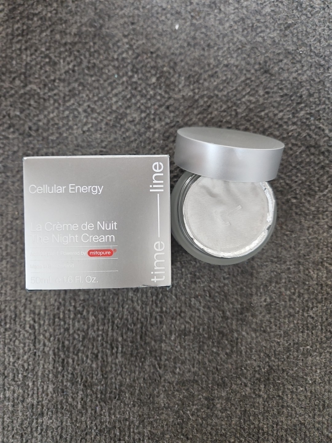 TIMELINE Cellular Energy The Night Cream Mitopure 1.6 oz full sz New box RIPPED