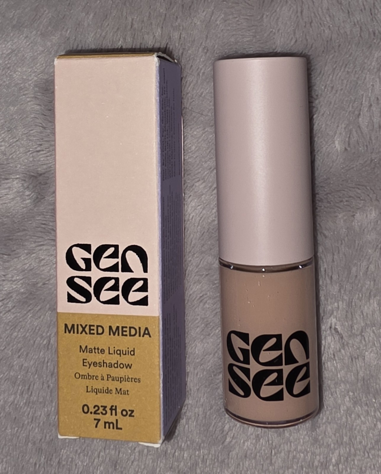 Gen See Mixed Media Matte Liquid Eyeshadow NEW IN BOX LINEN 04 (Matte Ivory)