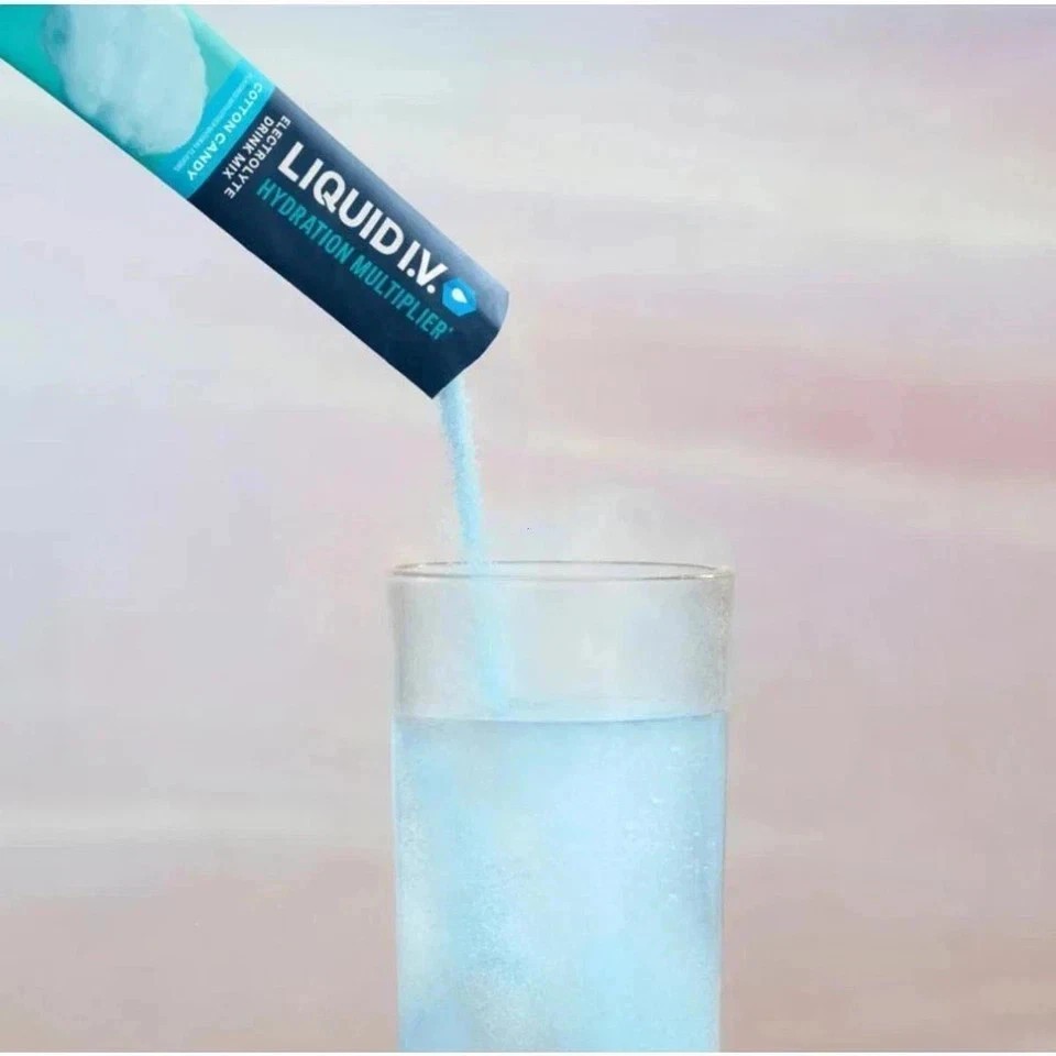 2 PCS-Liquid I.V. Hydration Multiplier Cotton Candy Electrolyte Powder 16 Servs