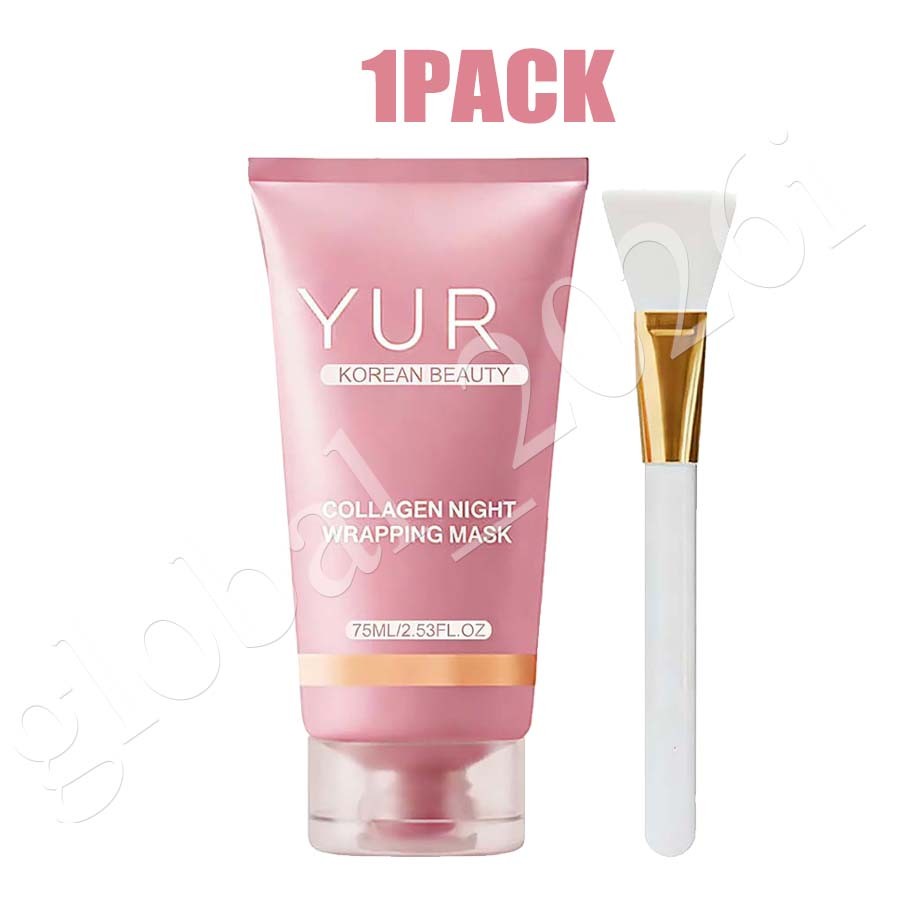 1-3PC Yuri Korean Collagen Night Wrapping Mask 75ml Hydrating Sleeping Mask HOT