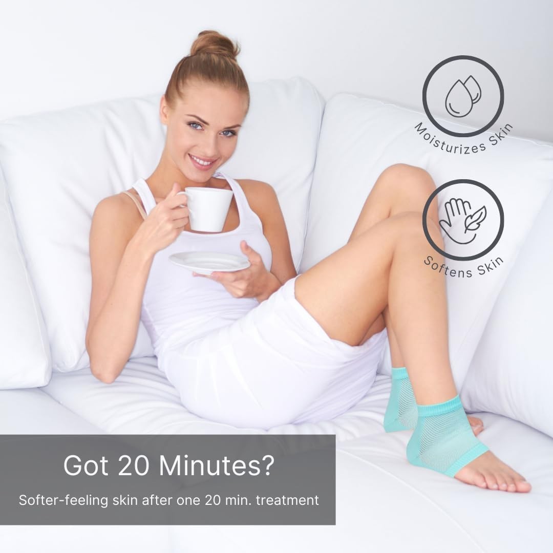 Vented Moisturizing Gel Heel Sleeves – Ultimate Foot Care for Cracked Heels