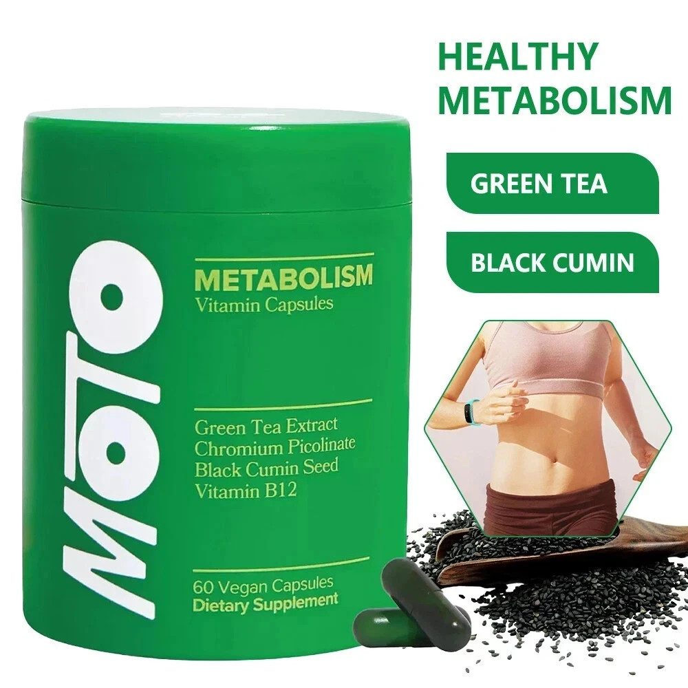 O Positiv Moto Women’s Metabolism Support Energy&Curb Craving Vegan 60 Cap NEW