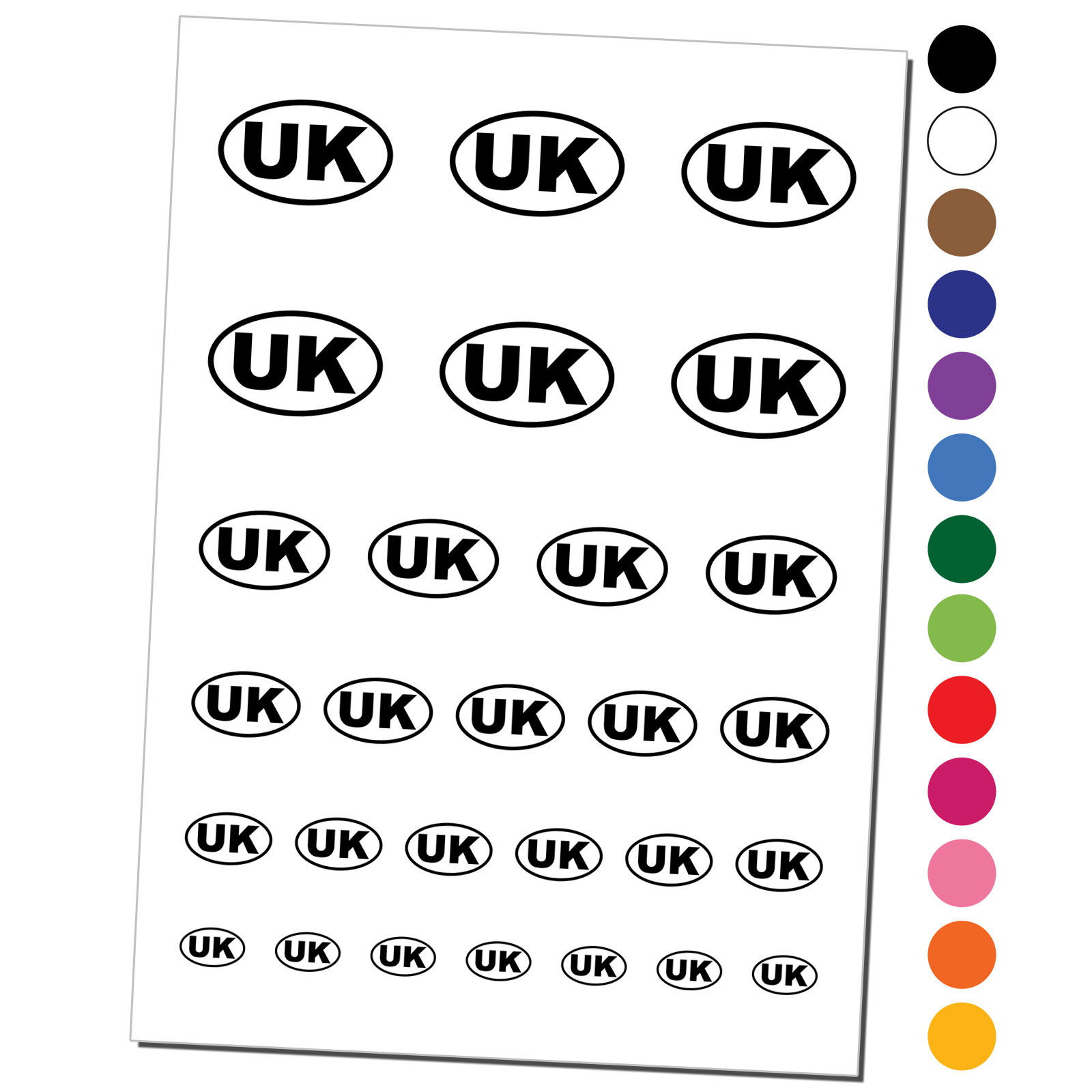United Kingdom UK Temporary Tattoo Water Resistant Fake Body Art Set Collection