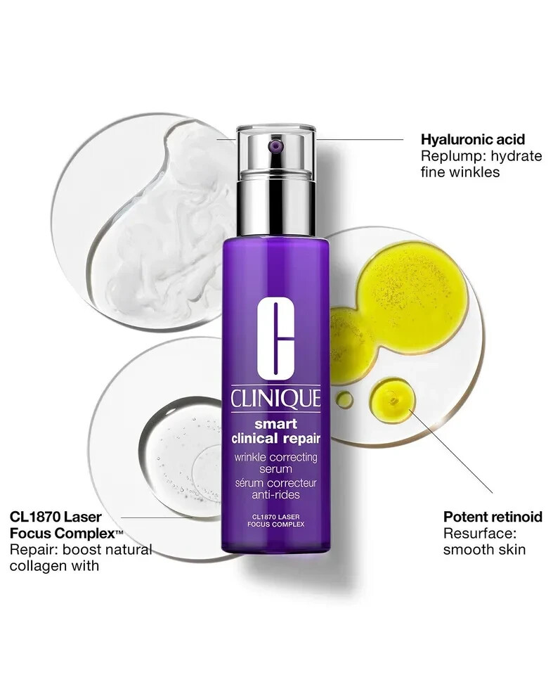 Clinique Smart Clinical Repair Wrinkle Correcting Serum 1 oz /30ml Unboxed NEW