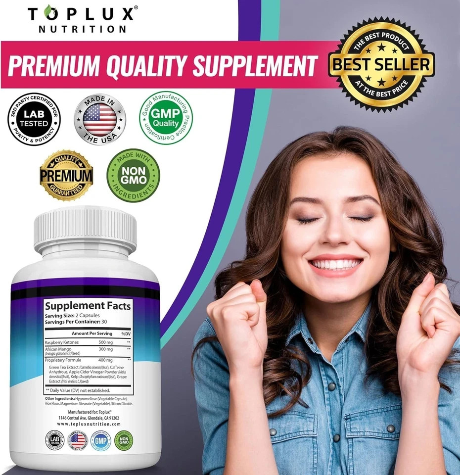 Toplux Keto Burn Pills Ketosis Weight Loss – 2400 Mg Ultra Advanced Natural