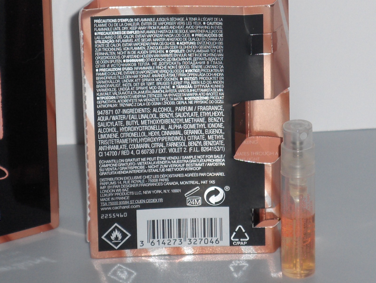YES I AM GLORIOUS CACHAREL Women’s Eau De Parfum Spray Samples Vials, 2 X .04 oz