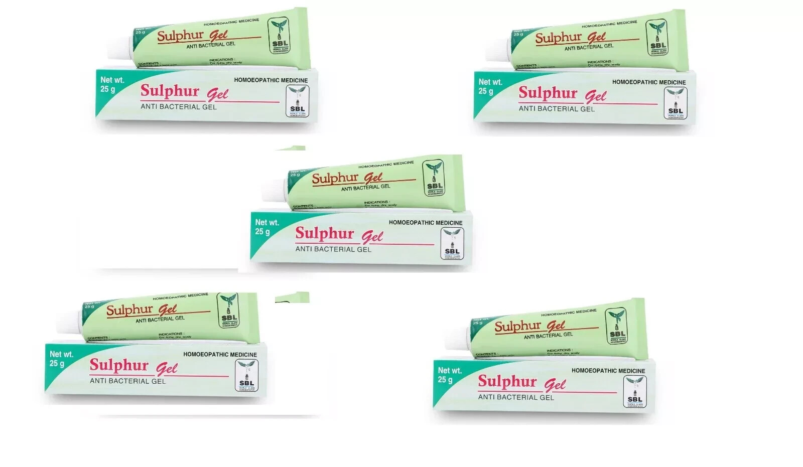 🌿 SBL Herbal Skin Care Gel 25g (Pack of 5) | Natural Remedy for Skin Irritation