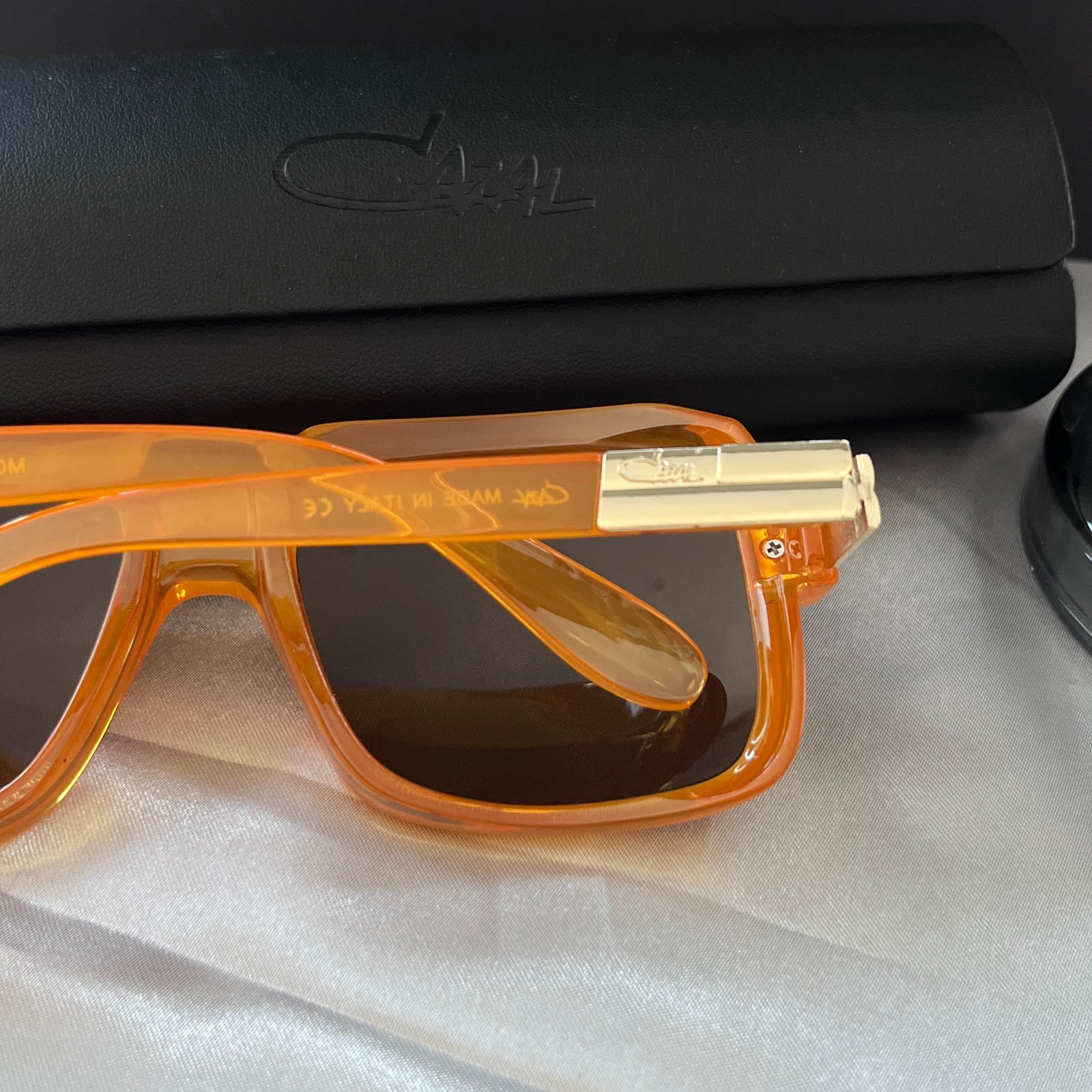 CAZA* LEGENDS Sunglasses Orange Frame Brown Lens Unisex Eyewear Hiphop Z1