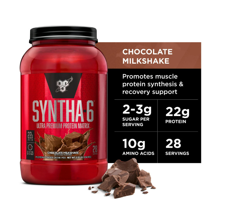 BSN Syntha-6 Whey Protein Powder Chocolate 2.91LB