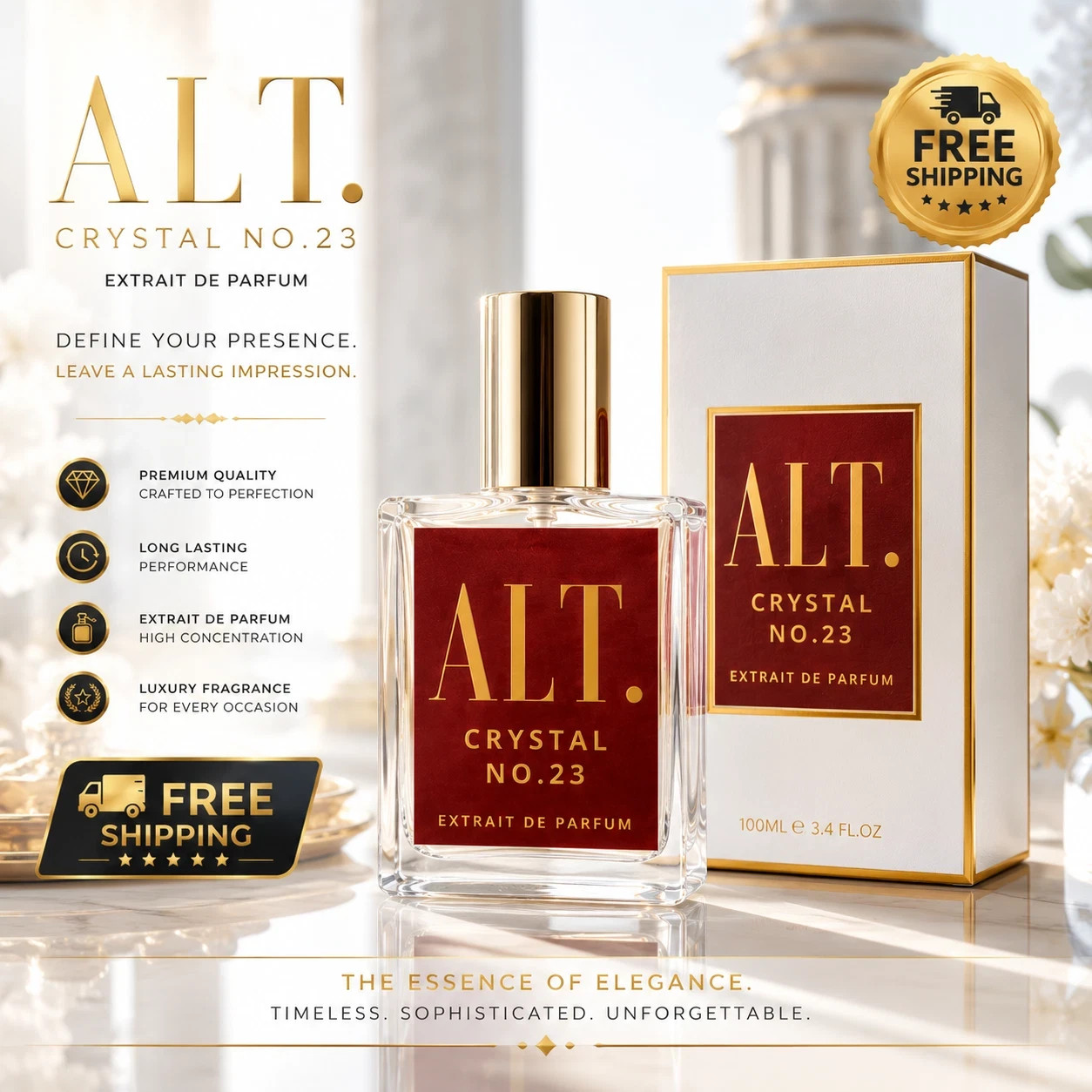 ALT No.23 Extrait de Parfum 2×3.4oz Unisex Luxury Fragrance