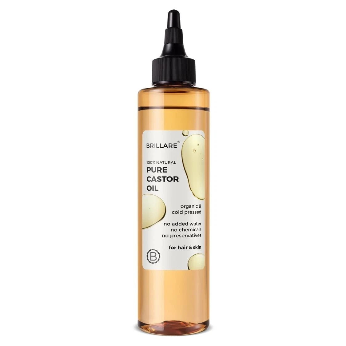 Brillare Cold Pressed Castor Oil | 100% Pure Hair & Skin Moisturizer