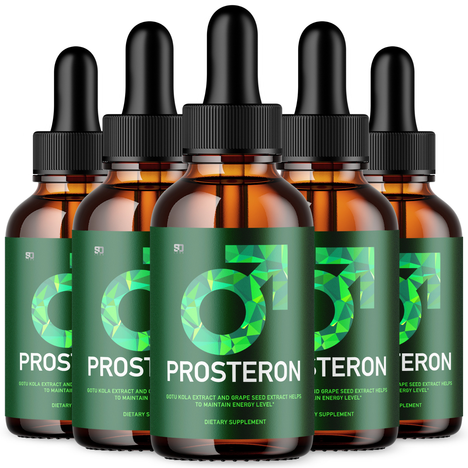 Prosteron Male Drops – Prosteron Enhances Energy, Vitality & Stamina – 5 Pack