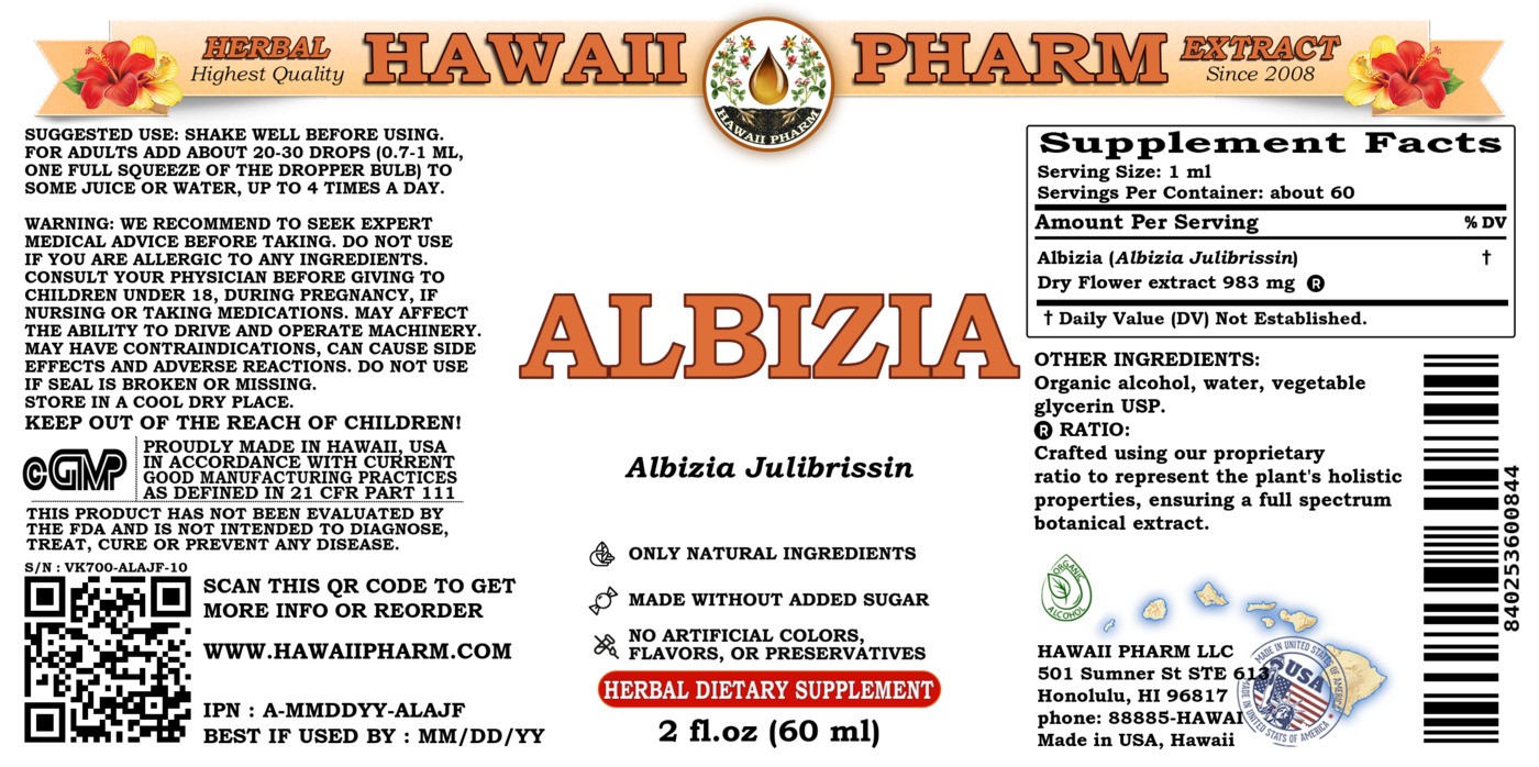 Albizia Liquid Extract, Albizia (Albizia julibrissin) Dried Flower Tincture