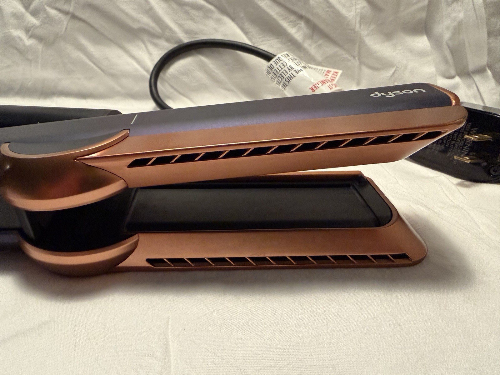 Dyson Airstrait HS06 Prussian Blue Copper Wet Dry Straightener w Mat