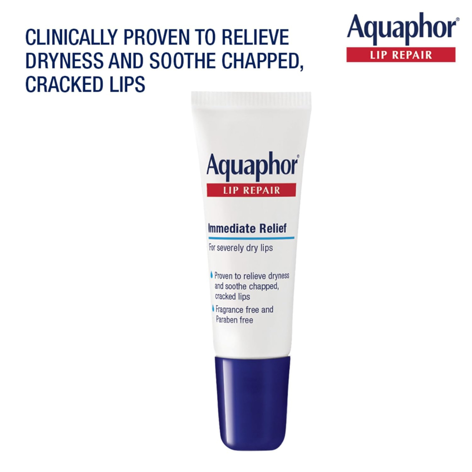 Aquaphor Lip Repair Ointment, Moisturizing Lip Balm, 2 Pack