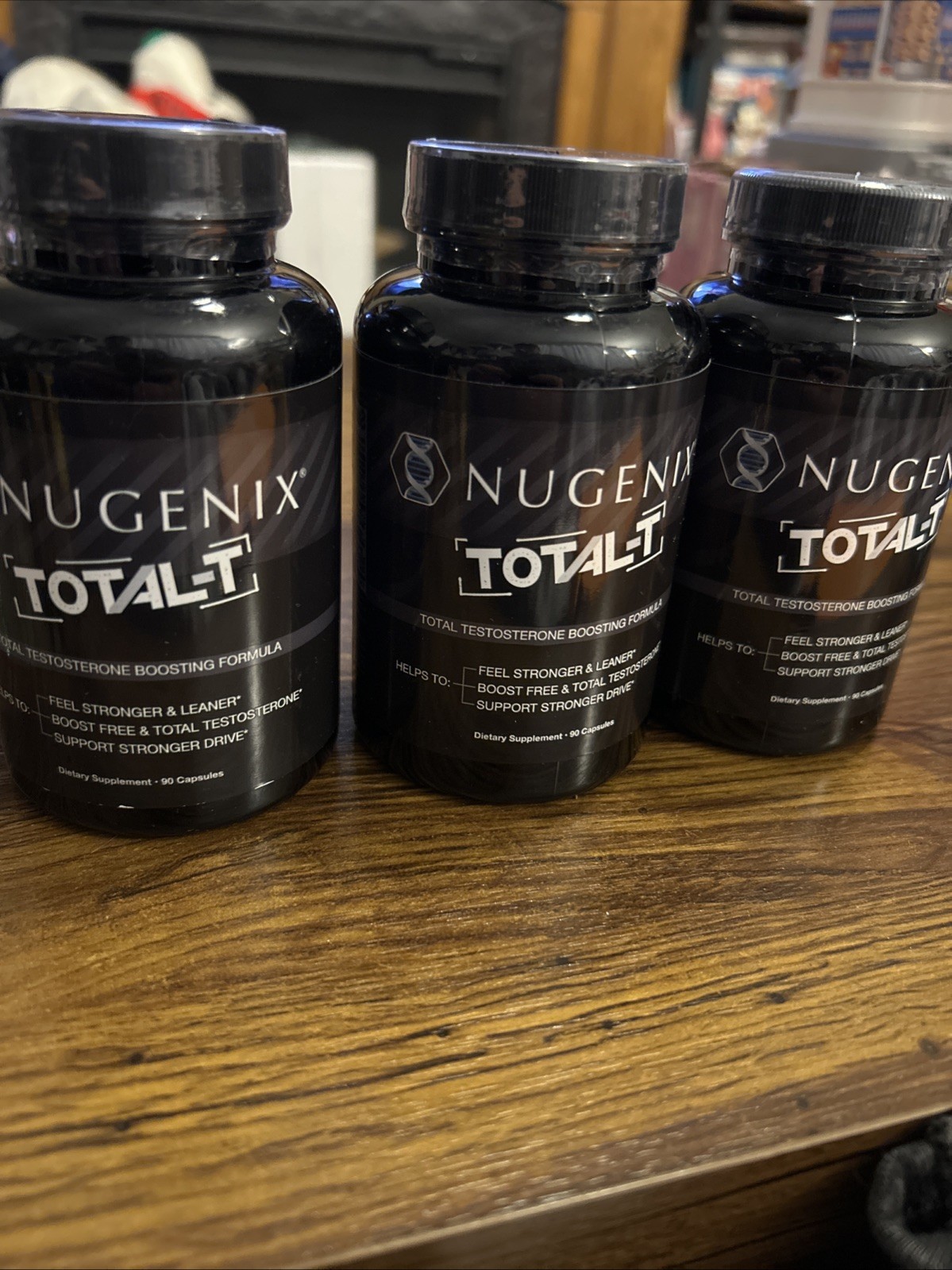 Lot 3 Bottles Nugenix Total-T: Test Boosting Formula – 90 Capsules