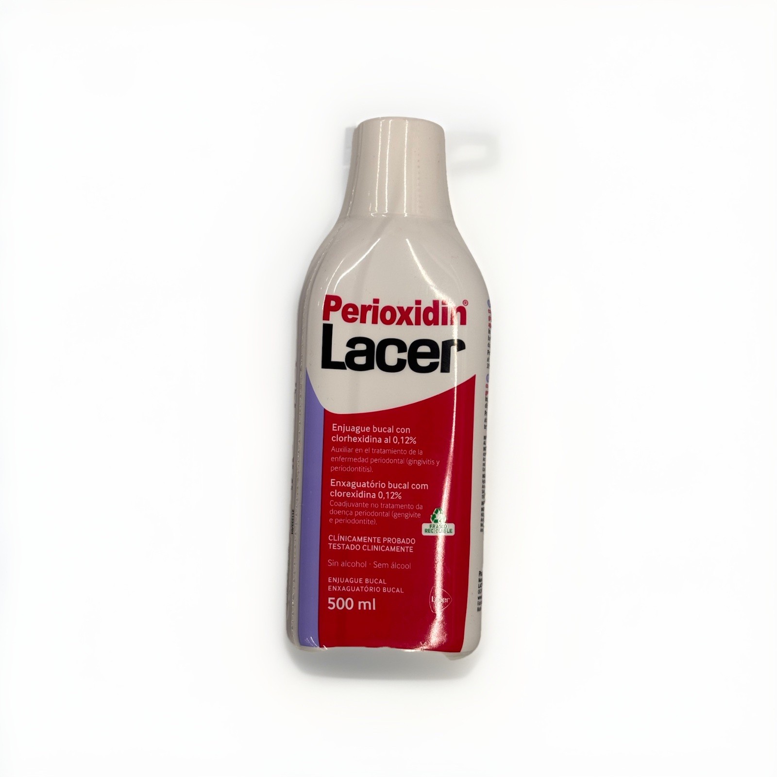 PerioAid Perioxidin Lacer 500ml Enjuague Bucal Clorhexidina 0.12% Sin Alcohol