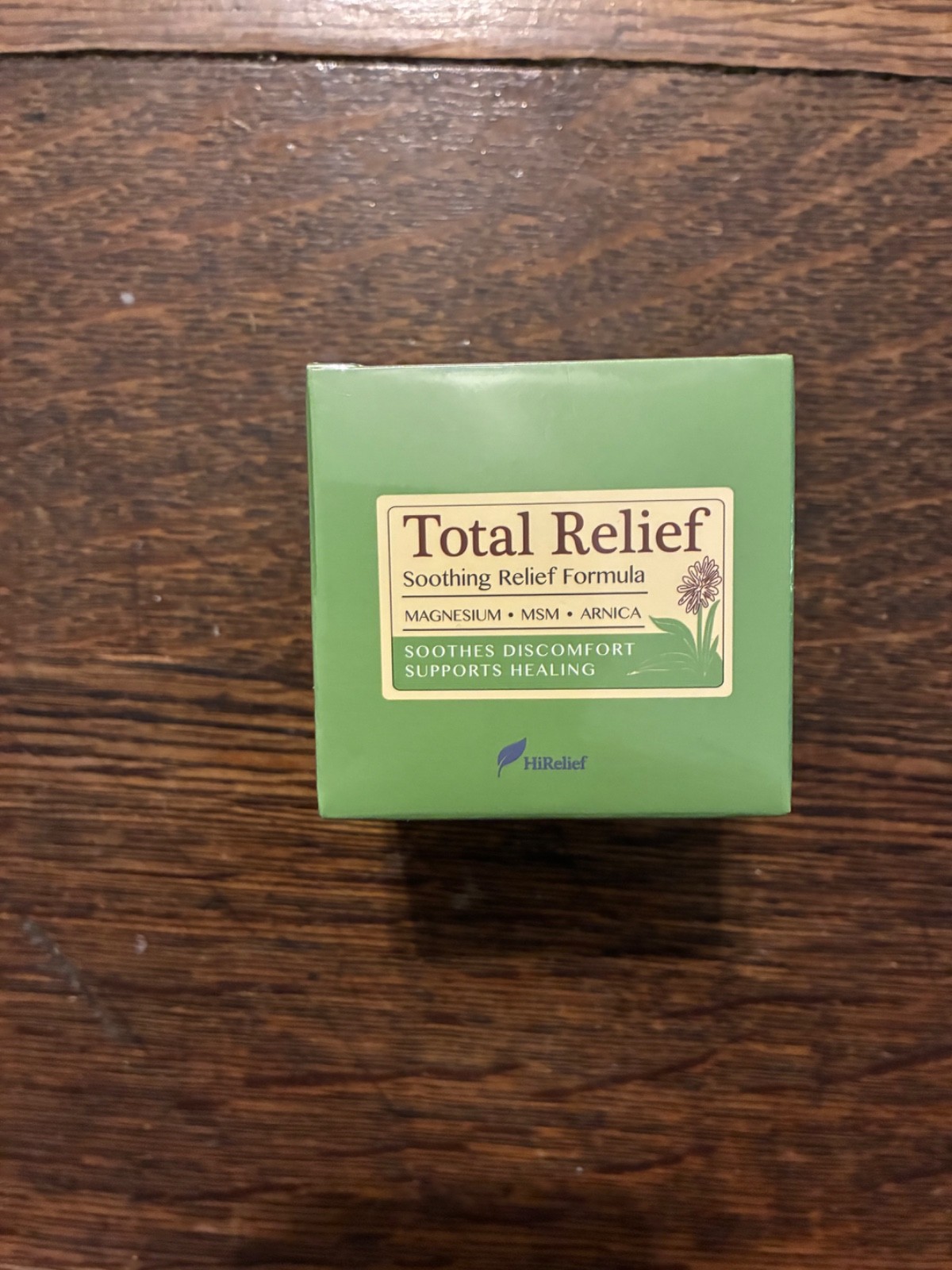 HiRelief Total Relief Topical Soothing Pain Treatment Cream Magnesium MSM Arnica
