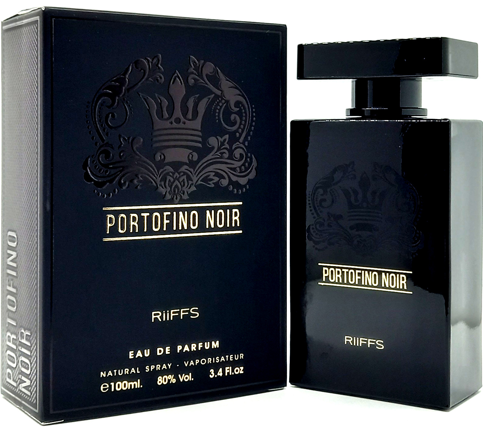 RIIFFS PORTOFINO NOIR EAU DE PARFUM SPRAY FOR MEN 3.4 Oz / 100 ml BRAND NEW!!!
